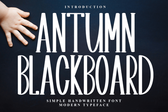 Antumn Blackboard: The Festive Display Font for Holiday Branding