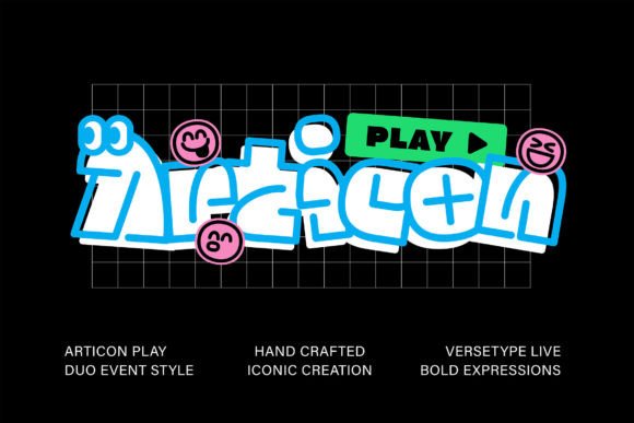 Articon Font: A Display Typeface for Creative Content Creators