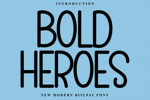 Bold Heroes: The Stylish Display Font for Elegant Campaigns