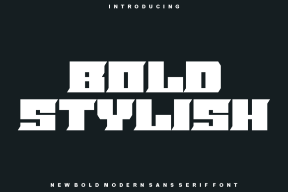 Bold Stylish: A Modern Display Font for Strong Typography