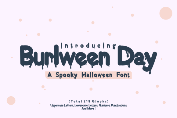 Burlween Day: The Eerie Display Font for Halloween