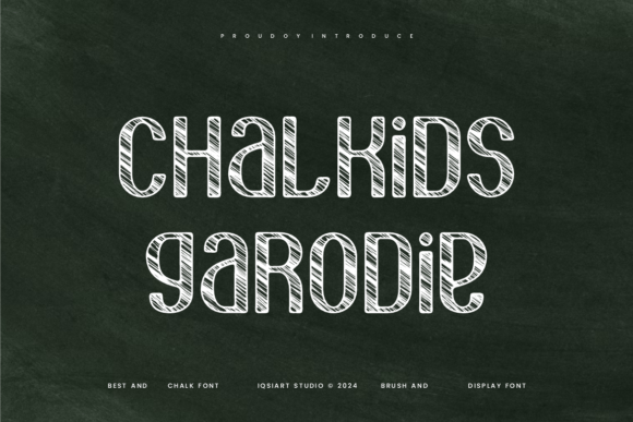 Chalkids Garodie: A Playful Display Font for Digital Branding