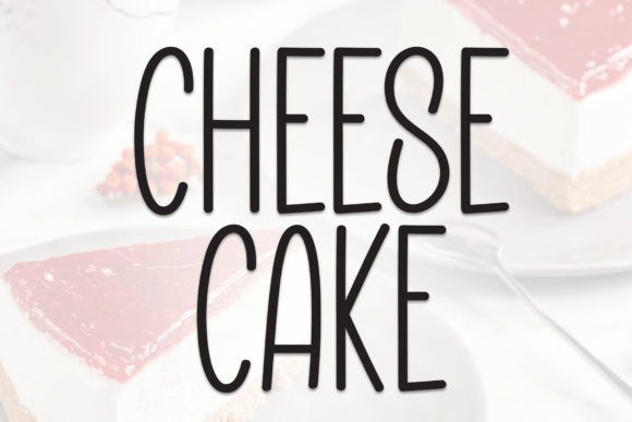 Cheese Cake Display Font for Playful Web Design