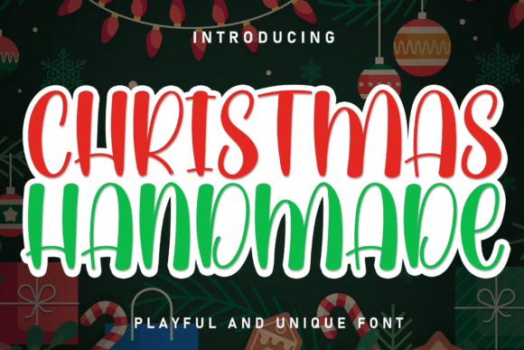 Christmas Handmade Typeface Review for Crafters