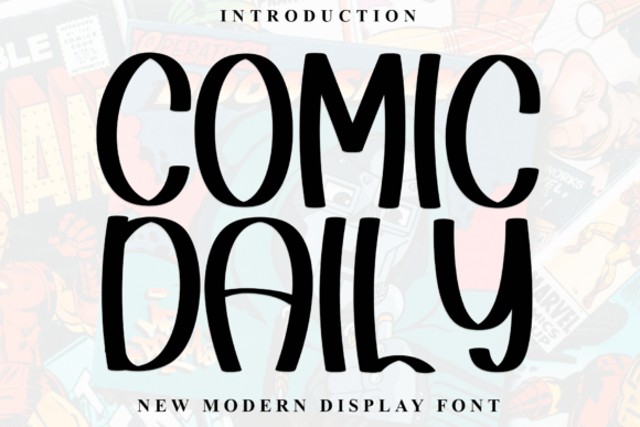 Comic Daily Typeface: A Playful Display Font for Editorial Design