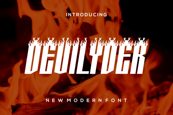 Devilyder Font for Creative Branding and Display Projects