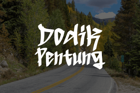Dodik Pentung Typeface Review for Crafters and Sellers