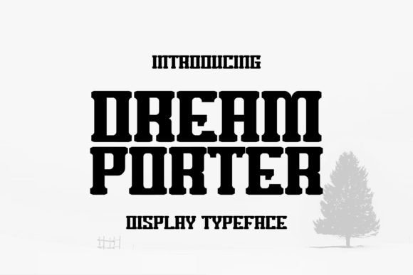 Dream Porter Bold Display Font for Brand Identity