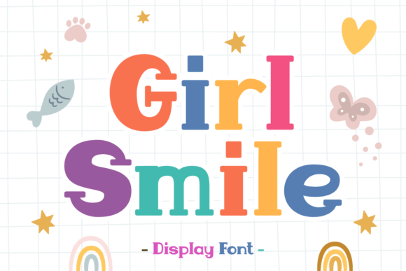 Girl Smile Display Font for Vibrant Branding and Design Projects