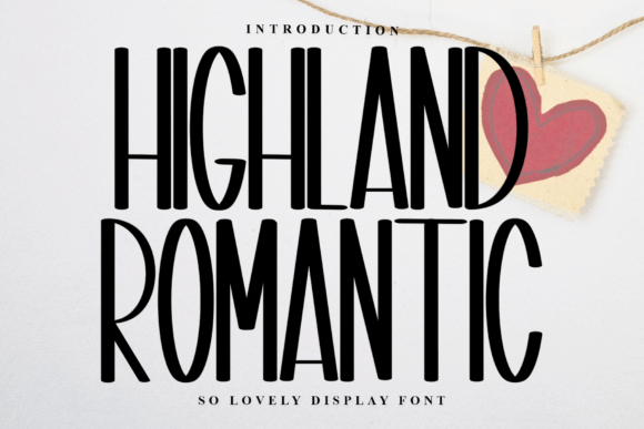 Highland Romantic: A Timeless Display Font for Elegant Digital Branding