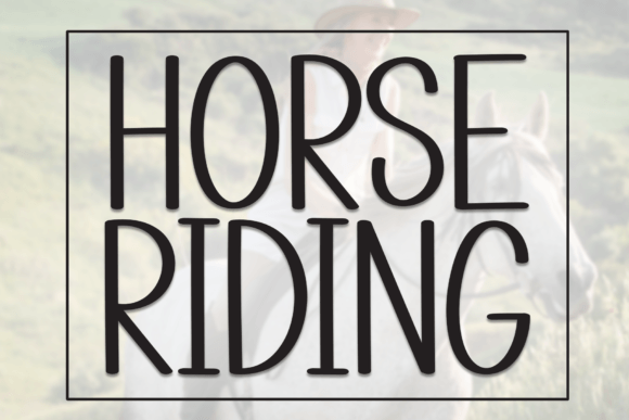 Horse Riding: A Warm Handwritten Display Font for Boutique Branding
