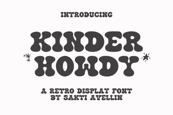Kinder Howdy: A Retro Handcrafted Font for Authentic Brand Identity