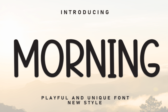 Morning: A Handwritten Display Font for Editorial Design