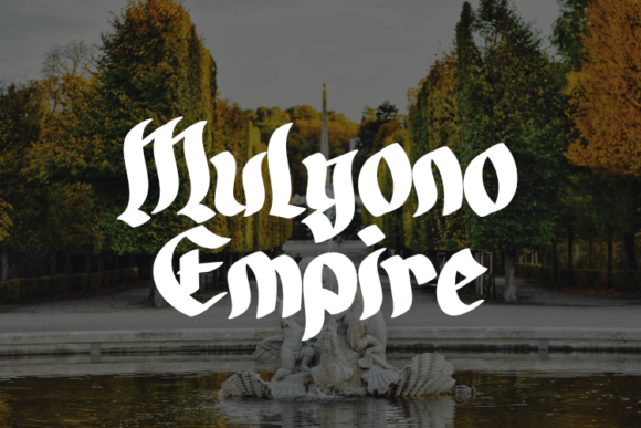 Mulyono Empire: A Versatile Display Font for Fashion and Product Branding
