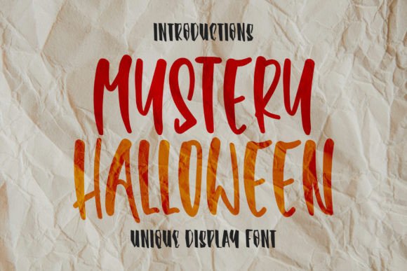 Mystery Halloween Font for Creative Makers and Seasonal Designs