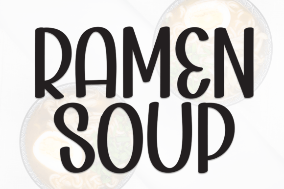 Ramen Soup: A Charming Handwriting-Inspired Display Font for Editorial Design