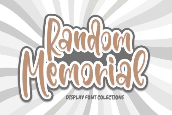 Random Memorial: A Quirky Display Font for Cheerful Craft Designs