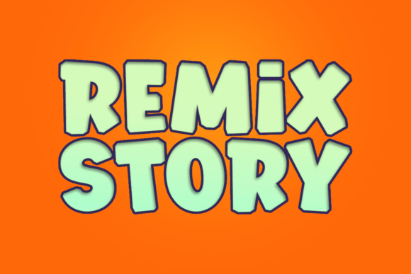 Remix Story: A Bold Display Font for Edgy Editorial Design