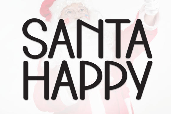 Santa Happy: A Whimsical Handwritten Display Font for Festive Crafts