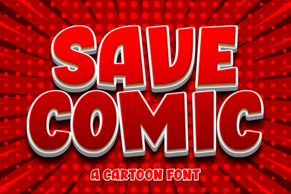 Save Comic: The Bold Cartoon Display Font for High-Impact Campaigns