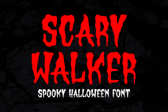 Scary Walker Font for Eerie Branding Projects