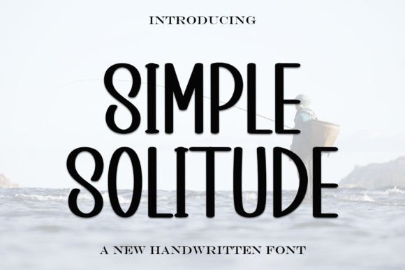 Simple Solitude: A Festive Display Font for Holiday Crafters