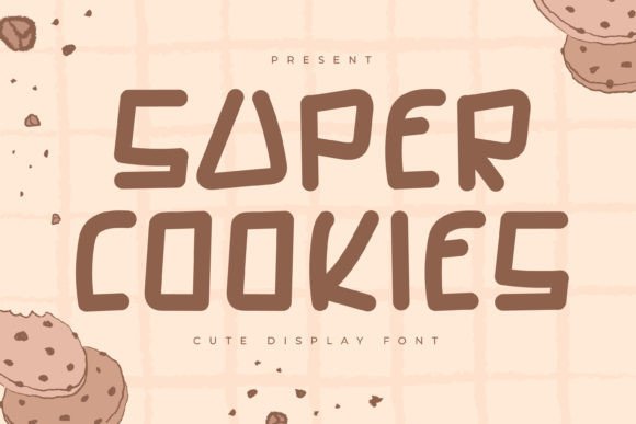Super Cookies Typeface: Playful Display Fonts for Editorial Design