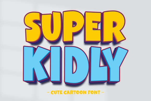 Super Kidly: The Cute Cartoon Font for Playful Campaign Design