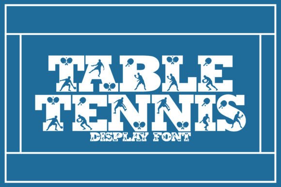 Table Tennis Font: Bold and Playful Display Type