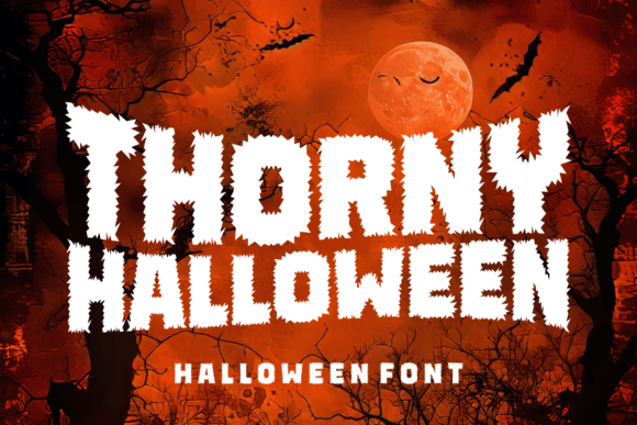 Thorny Halloween Font Review: A Display Typeface for Editorial Design