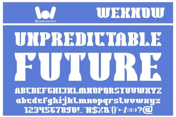 Unpredictable Future Typeface: A Modern Display Font for Bold Branding