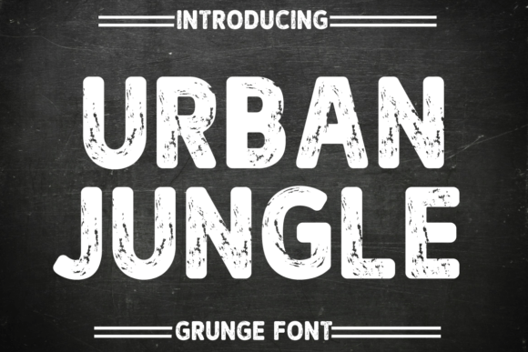 Urban Jungle Font Review: A Bold Display Typeface for Rebellious Branding