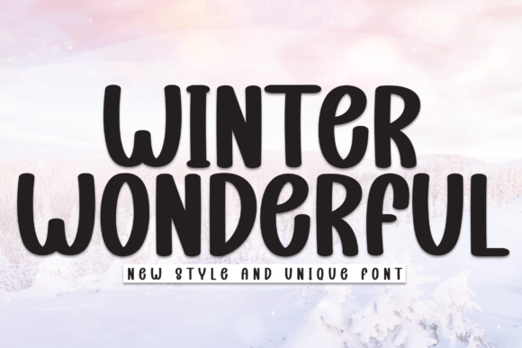 Winter Wonderful Typeface: A Cozy Handwritten Font for Editorial Design